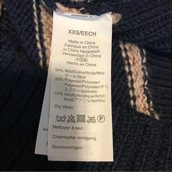 Madewell Wool Blend Striped Bubble Sleeve Sweater - XXS - Picture 7 of 10